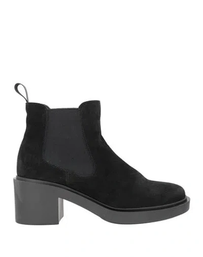 Frau Woman Ankle Boots Black Size 6 Leather