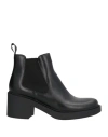 Frau Woman Ankle Boots Black Size 7 Leather In Black