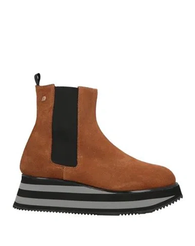 Frau Woman Ankle Boots Brown Size 8 Leather