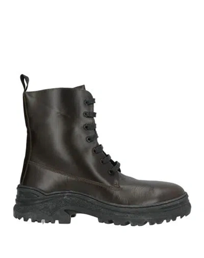 Frau Woman Ankle Boots Dark Green Size 10 Leather