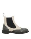 Frau Woman Ankle Boots Ivory Size 8 Leather In White