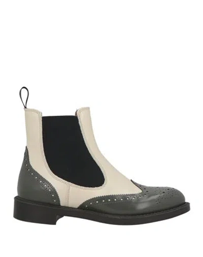 Frau Woman Ankle Boots Ivory Size 8 Leather In White