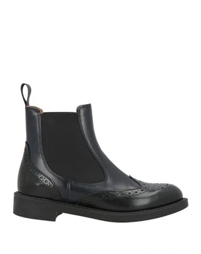 Frau Woman Ankle Boots Midnight Blue Size 6 Leather
