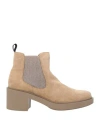 Frau Woman Ankle Boots Sand Size 10 Leather In Sand