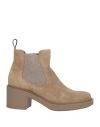 Frau Woman Ankle Boots Sand Size 8 Leather In Sand