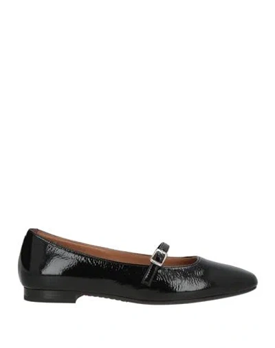Frau Woman Ballet Flats Black Size 6 Leather