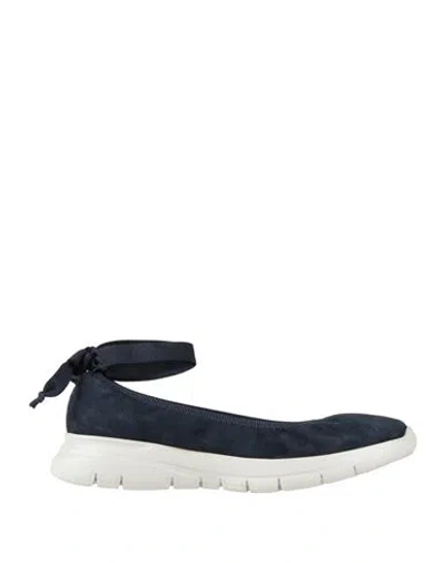 Frau Woman Ballet Flats Midnight Blue Size 11 Leather