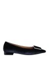 Frau Woman Ballet Flats Midnight Blue Size 8 Textile Fibers In Blue