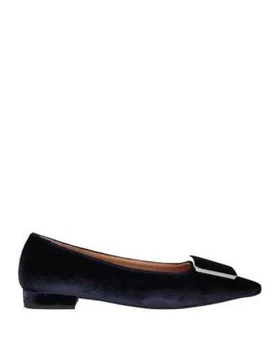 Frau Woman Ballet Flats Midnight Blue Size 8 Textile Fibers