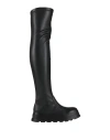 Frau Woman Boot Black Size 8 Textile Fibers In Black
