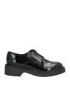 Frau Woman Lace-up Shoes Black Size 7 Leather