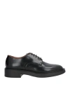 Frau Woman Lace-up Shoes Black Size 8 Leather In Black