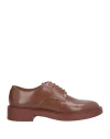 Frau Woman Lace-up Shoes Brown Size 8 Leather