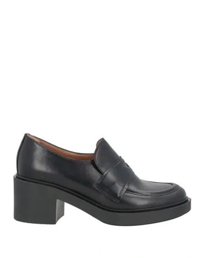 Frau Woman Loafers Black Size 10 Leather