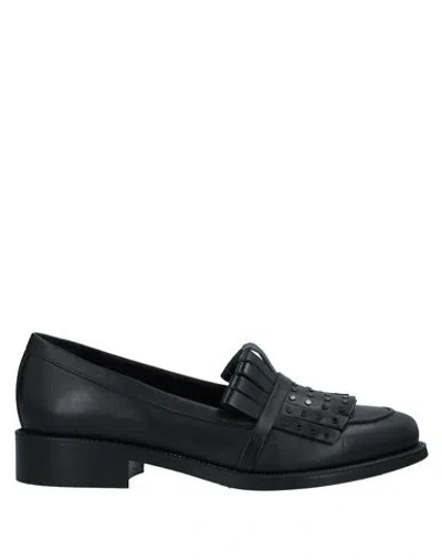 Frau Woman Loafers Black Size 10 Soft Leather