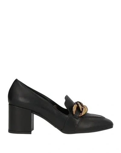 Frau Woman Loafers Black Size 11 Leather