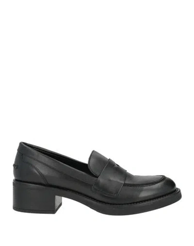 Frau Woman Loafers Black Size 9 Leather