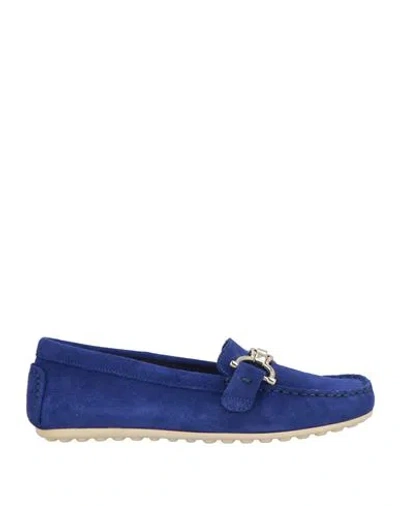 Frau Woman Loafers Blue Size 7 Leather