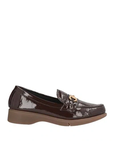 Frau Woman Loafers Chocolate Brown Size 10 Leather
