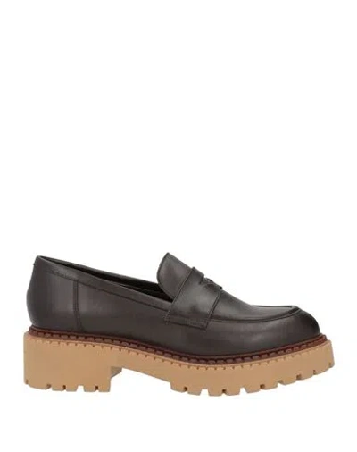 Frau Woman Loafers Dark Brown Size 10 Leather
