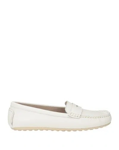 Frau Woman Loafers Ivory Size 7 Leather In White