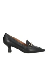 Frau Woman Pumps Black Size 7 Leather In Black