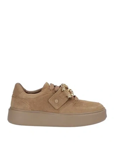 Frau Woman Sneakers Sand Size 9 Leather In Beige