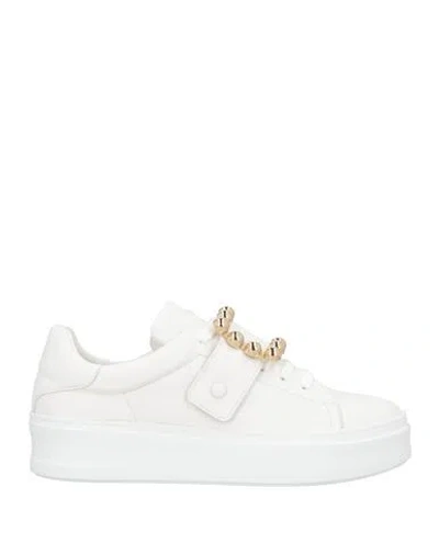 Frau Woman Sneakers White Size 9 Leather