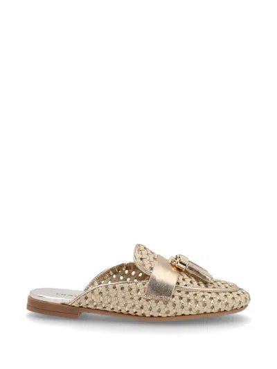Frau Woven Tassel-detail Mules In Multi
