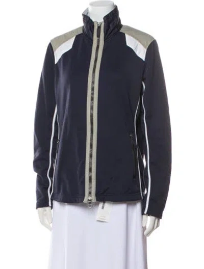 Pre-owned Frauenschuh Biker Jacket In Blue