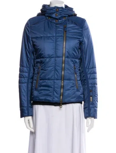 Pre-owned Frauenschuh Biker Jacket In Blue