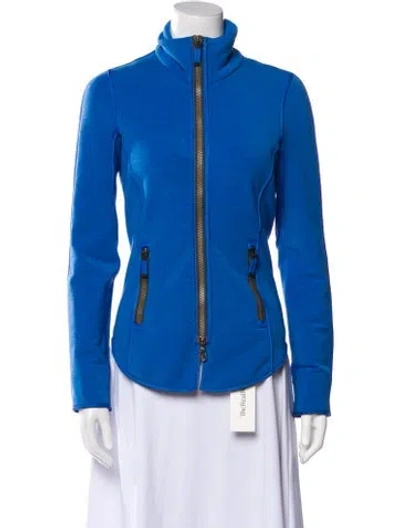 Pre-owned Frauenschuh Biker Jacket In Blue