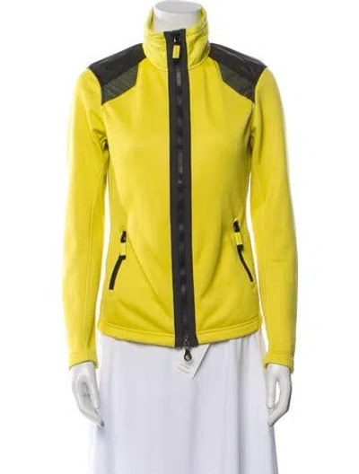 Pre-owned Frauenschuh Colorblock Pattern Evening Jacket In Yellow