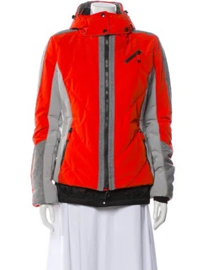 Pre-owned Frauenschuh Colorblock Pattern Jacket In Orange
