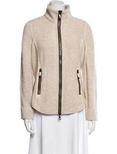 Pre-owned Frauenschuh Faux Fur Jacket In Neutral
