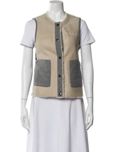 Pre-owned Frauenschuh Lambskin Vest In Neutral