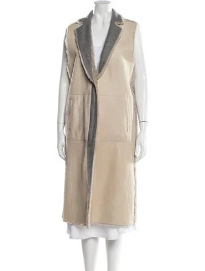 Pre-owned Frauenschuh Lambskin Vest In Neutral