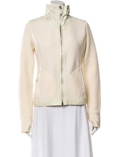Pre-owned Frauenschuh Merino Wool Biker Jacket In Neutral