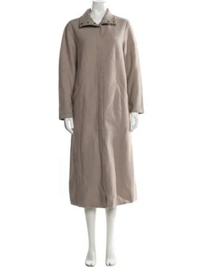Pre-owned Frauenschuh Merino Wool Coat W/ Tags In Neutral