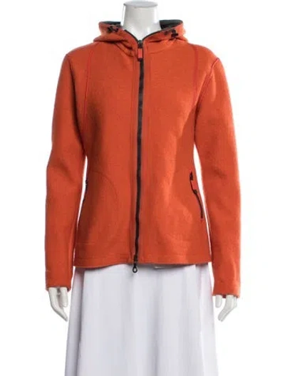 Pre-owned Frauenschuh Merino Wool Jacket In Orange