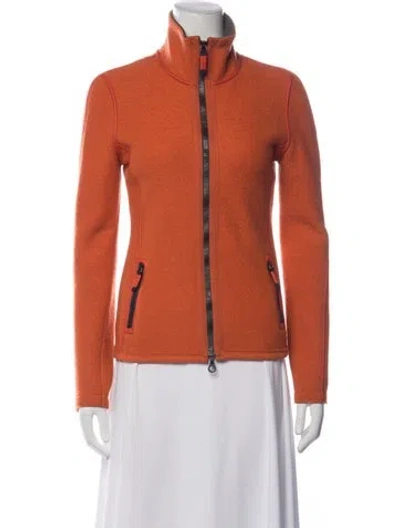 Pre-owned Frauenschuh Merino Wool Jacket In Orange