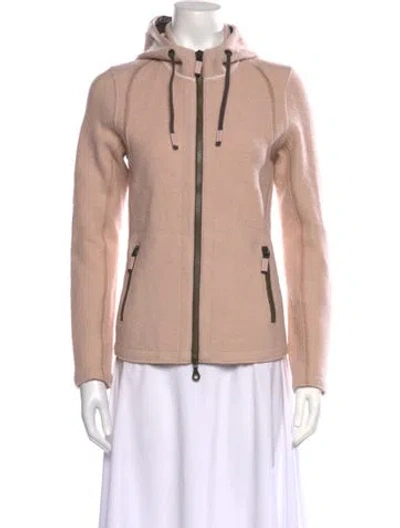 Pre-owned Frauenschuh Merino Wool Open Front Sweater In Neutrals