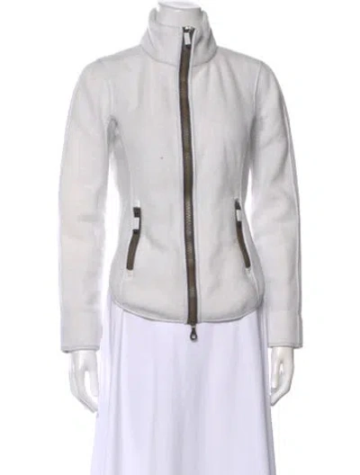 Pre-owned Frauenschuh Mock Neck Sweater In White