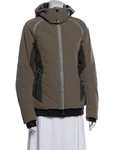 Pre-owned Frauenschuh Nylon Colorblock Pattern Jacket In Neutral