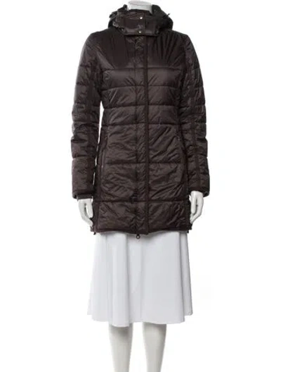 Pre-owned Frauenschuh Nylon Down Jacket In Brown