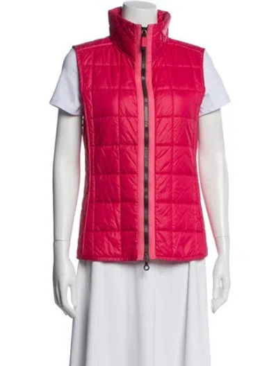 Pre-owned Frauenschuh Nylon Polka Dot Print Vest In Red