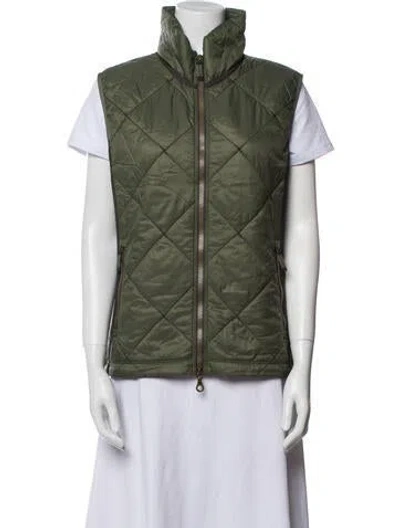 Pre-owned Frauenschuh Nylon Printed Vest In Green
