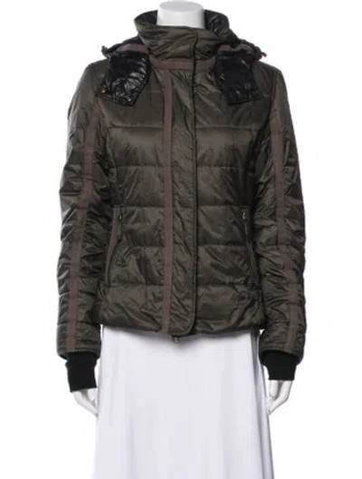 Pre-owned Frauenschuh Nylon Striped Jacket In Green