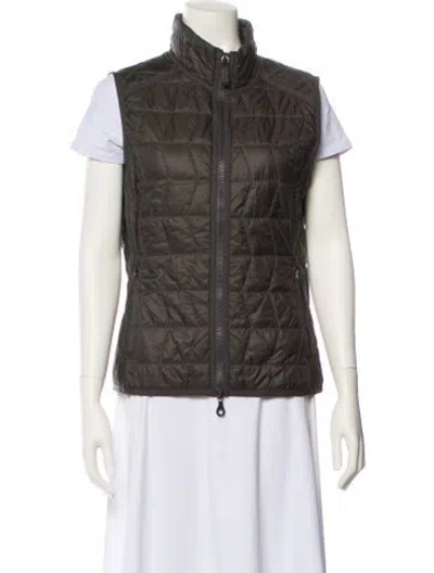 Pre-owned Frauenschuh Nylon Striped Vest In Green