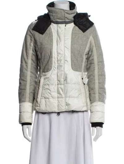 Pre-owned Frauenschuh Plaid Print Jacket In Gray